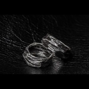 Handmade silver ring avantgarde jewelry